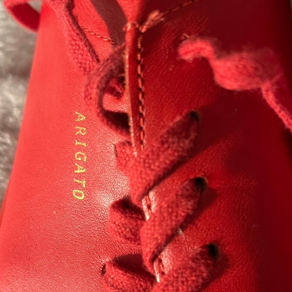 Axel Arigato Red Leather Clean 90 Sneakers Men’s Size 10 1/2 - Picture 9 of 11